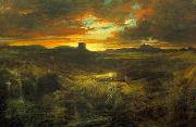Thomas Moran Childe Rowland to the Dark Tower Came oil on canvas